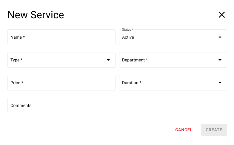 aplication screen