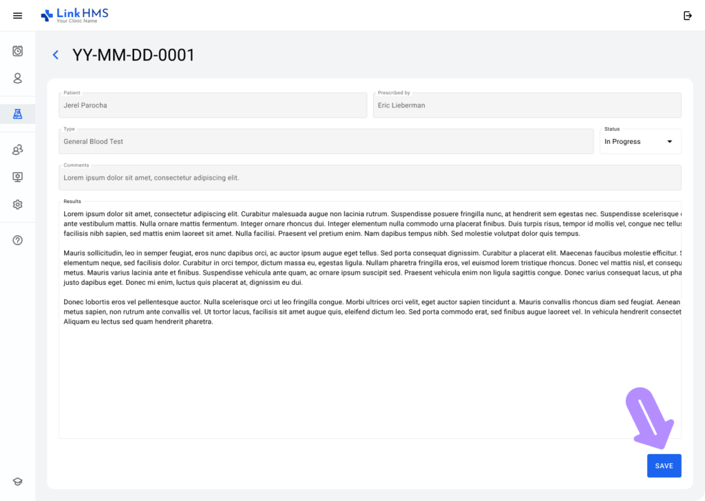 application screen