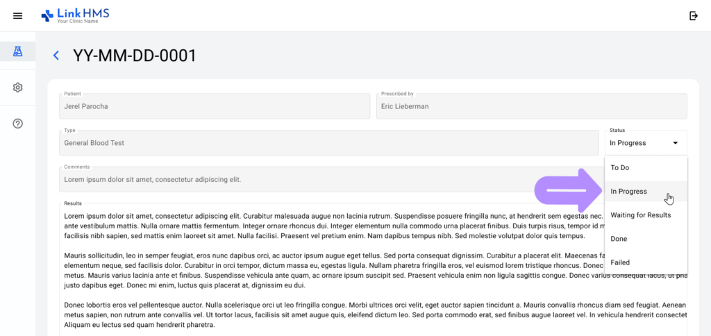 application screen