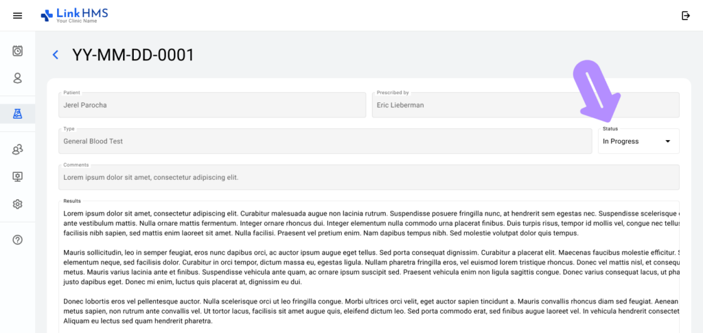 application screen