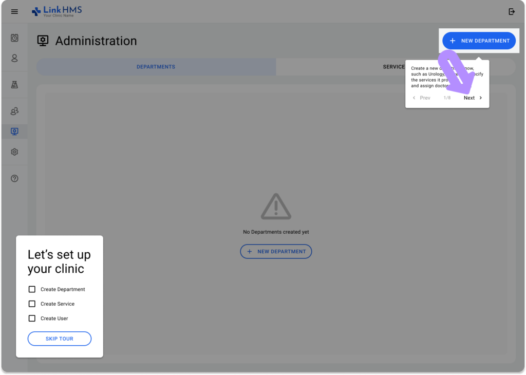 application screen
