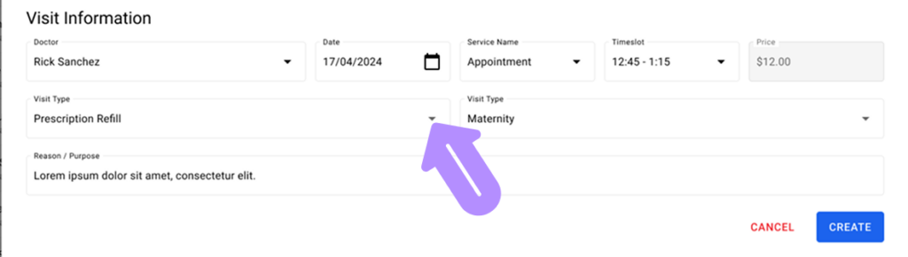 application screen