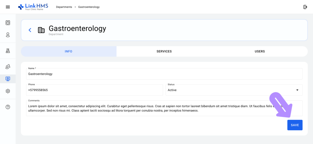 application screen