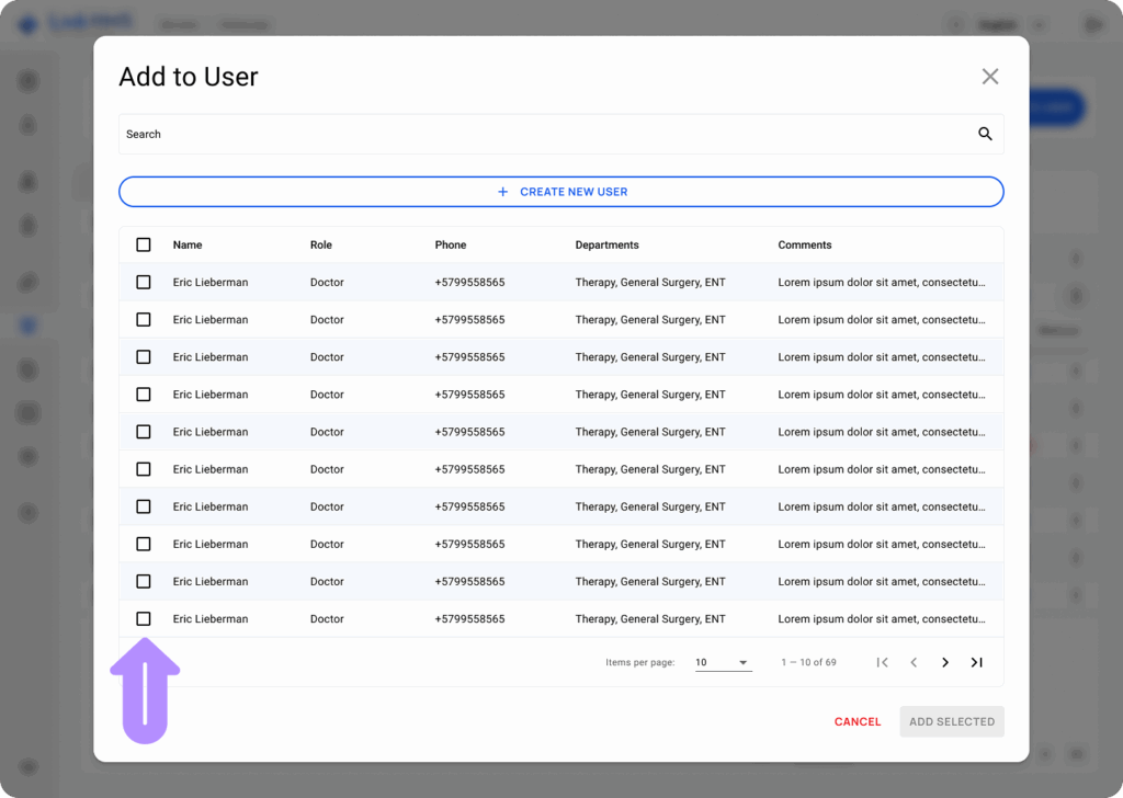 LinkHMS creating and assigning users within a service 7