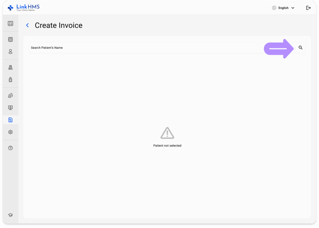 LinkHMS create invoices 1