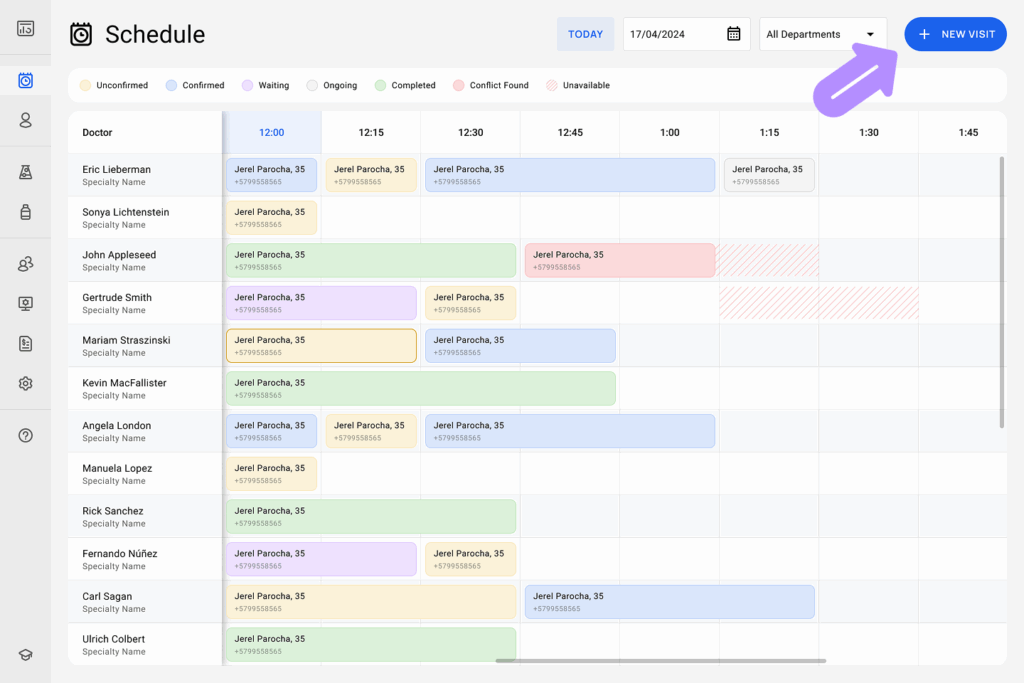 LinkHMS visit invoice 1