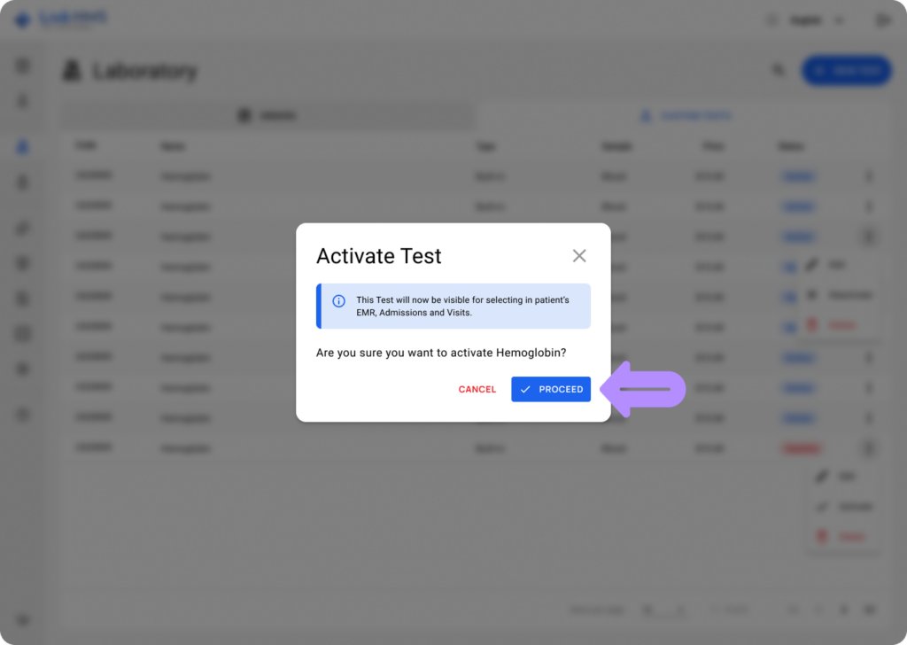 LinkHMS add and edit custom tests 16