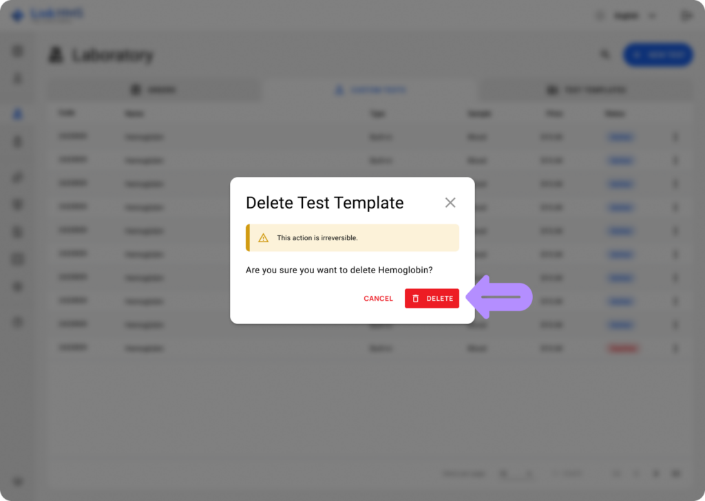 LinkHMS add and edit custom tests 20