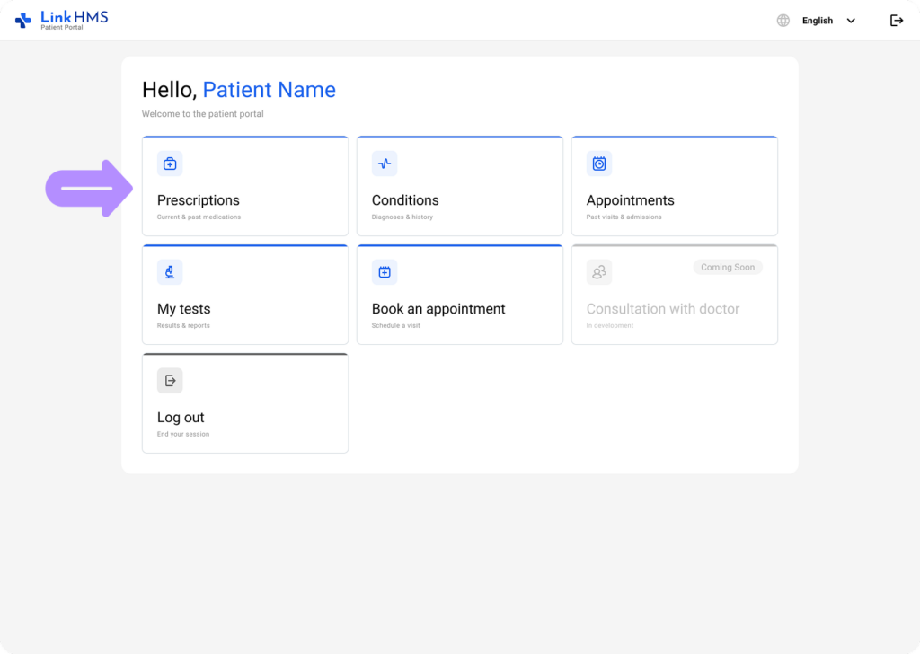 LinkHMS patient portal 4